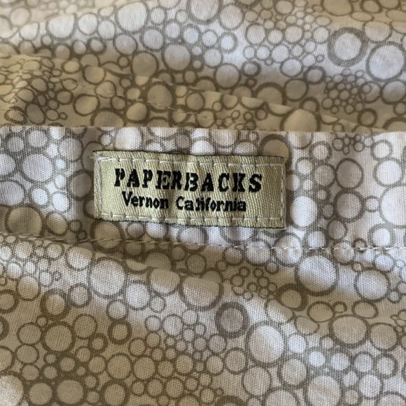 Short Sleeve Button Up Shirt w/ Bubble Print - Picture 4 of 4